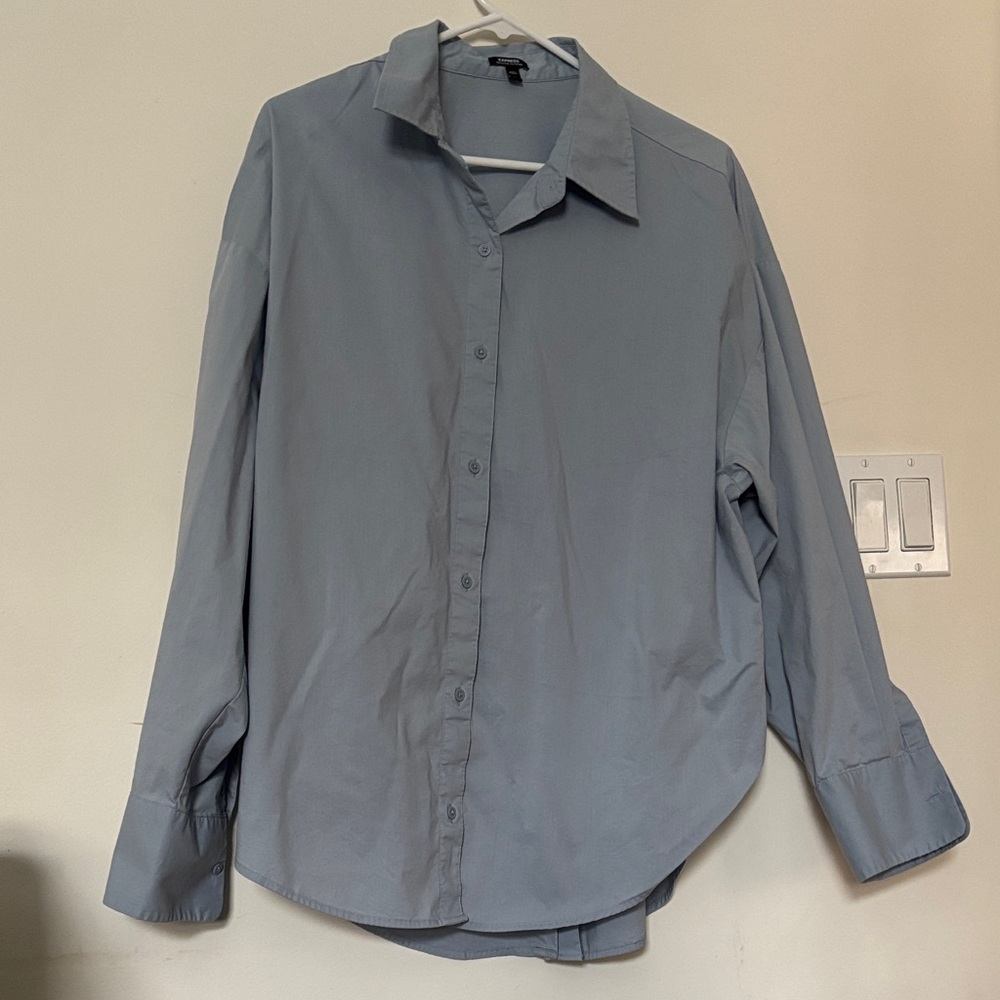 Express Women's Slate Gray Blouse